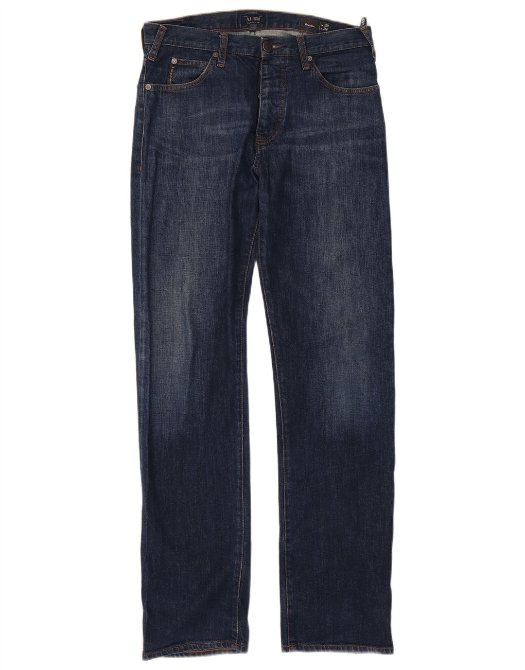 Ανδρικό τζιν Armani Regular Fit W30 L32 Navy Blue Cotton