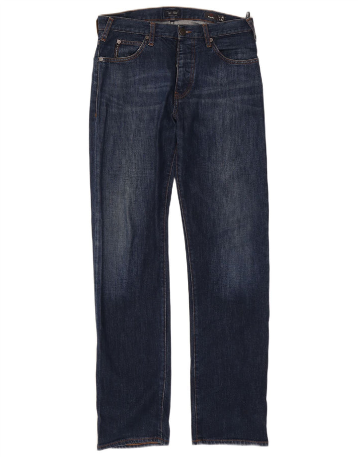Ανδρικό τζιν Armani Regular Fit W30 L32 Navy Blue Cotton