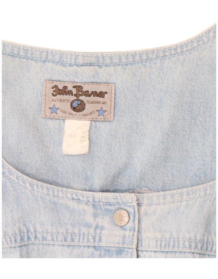 JOHN BANER Γυναικείο Αμάνικο Τζιν Φόρεμα IT 50 XL Μπλε Βαμβακερό