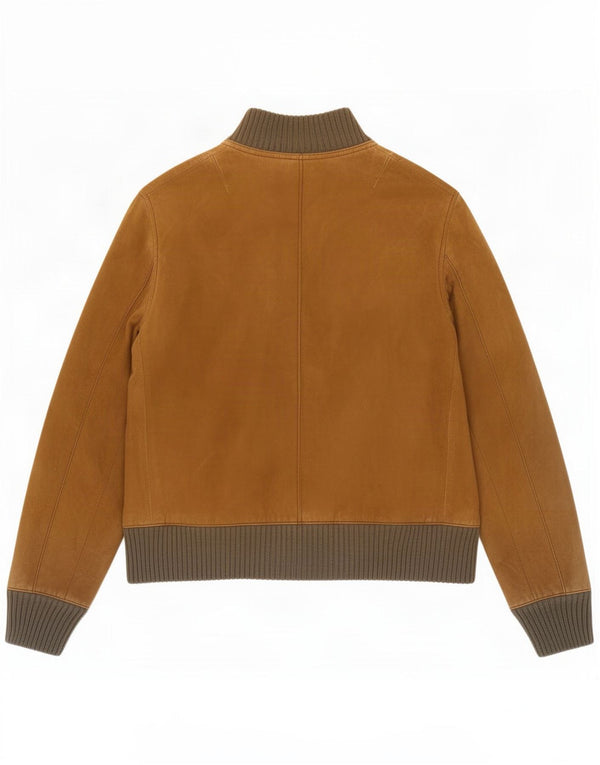Vintage Ανδρικό Suede Bomber Jacket UK 34 XS Brown