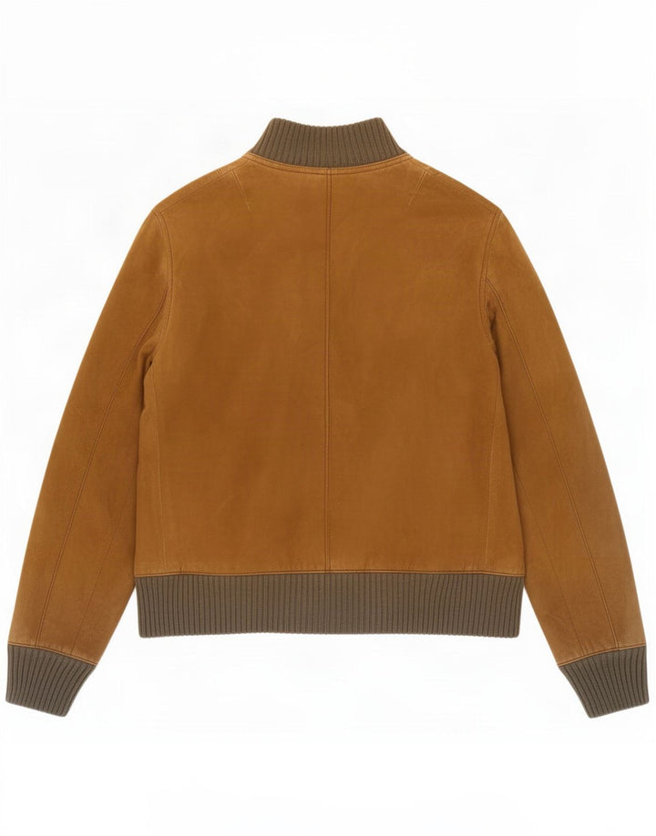 Vintage Ανδρικό Suede Bomber Jacket UK 34 XS Brown