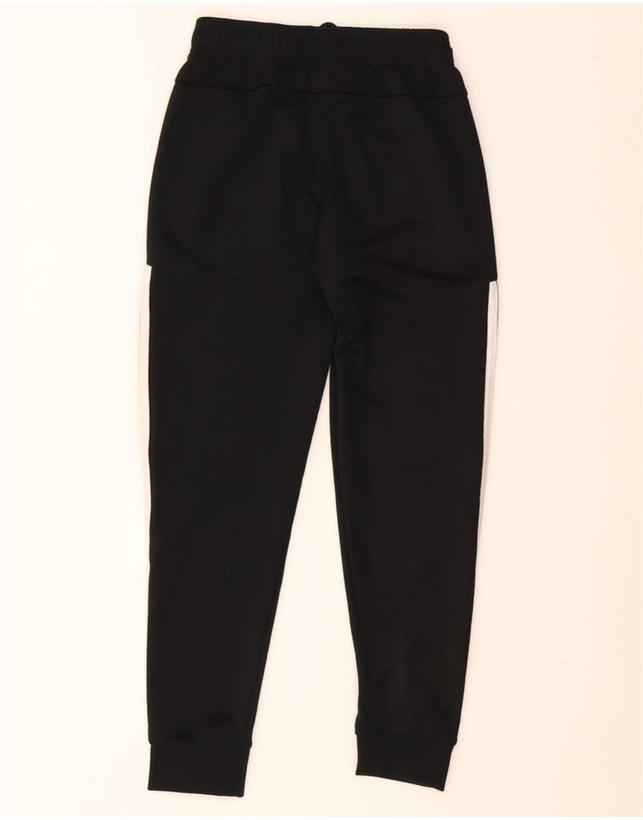 Adidas Boys Tracksuit Trousers Joggers 11-12 Years Black Polyester