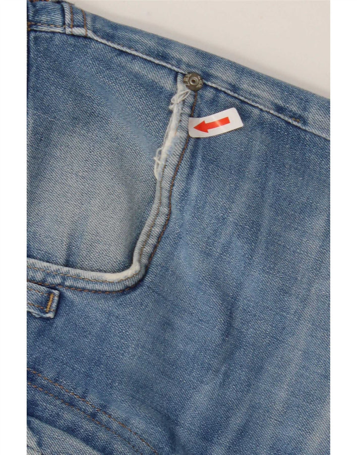 Lee Mens Luke Straight Jeans W31 L29 Blue Cotton