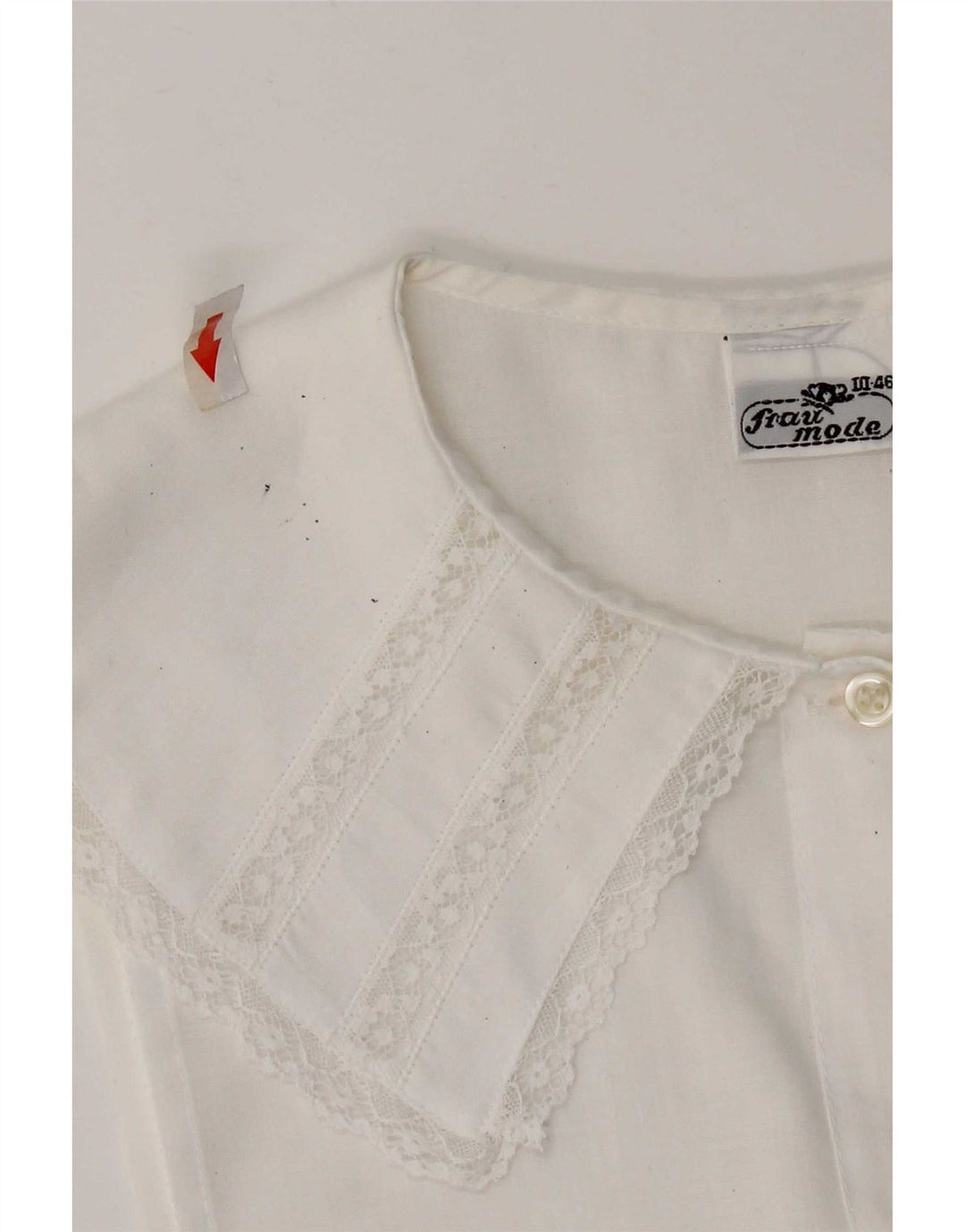 Vintage Γυναικείο Αμάνικο Πουκάμισο Μπλούζα IT 46 Large White Polyester