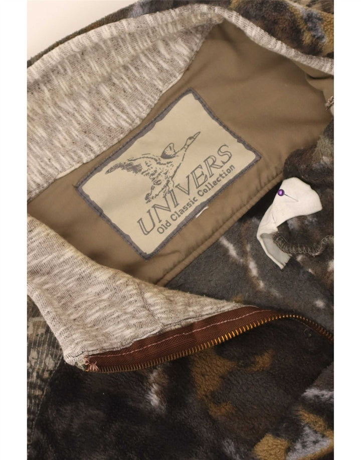 Univers Mens Fleece Jacket UK 42 XL Πολύχρωμο Καμουφλάζ Πολυεστέρας