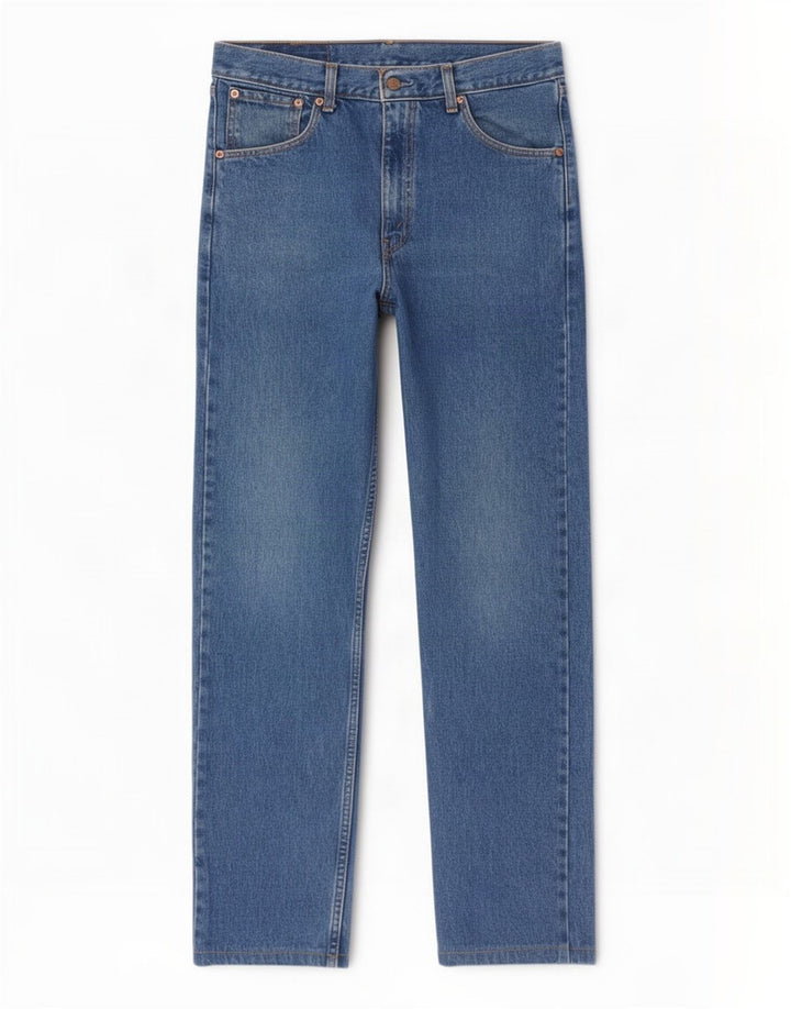 Levi's Mens 521 Straight Jeans W32 L32 Blue Cotton