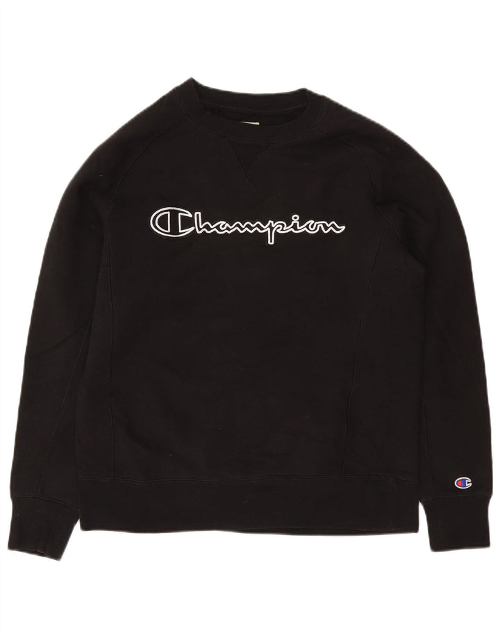 Ανδρικό φούτερ Champion Petit Graphic Jumper Μικρό μαύρο βαμβακερό