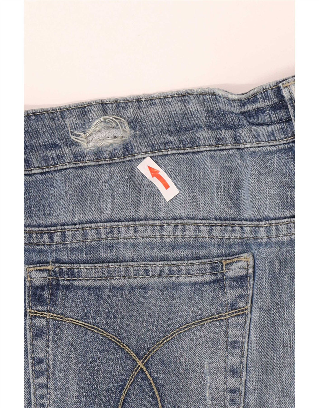 Calvin Klein Γυναικεία Distressed Slim Jeans W32 L33 Blue