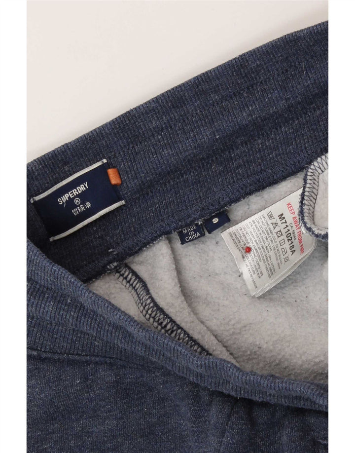 Ανδρικό αθλητικό σορτς Superdry Μικρό βαμβακερό μπλε ναυτικό