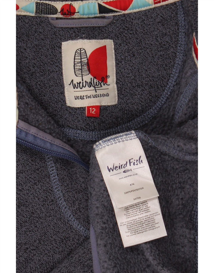 Γυναικεία αθλητική φόρμα Weird Fish Top Jacket UK 12 Medium Navy Blue Flecked