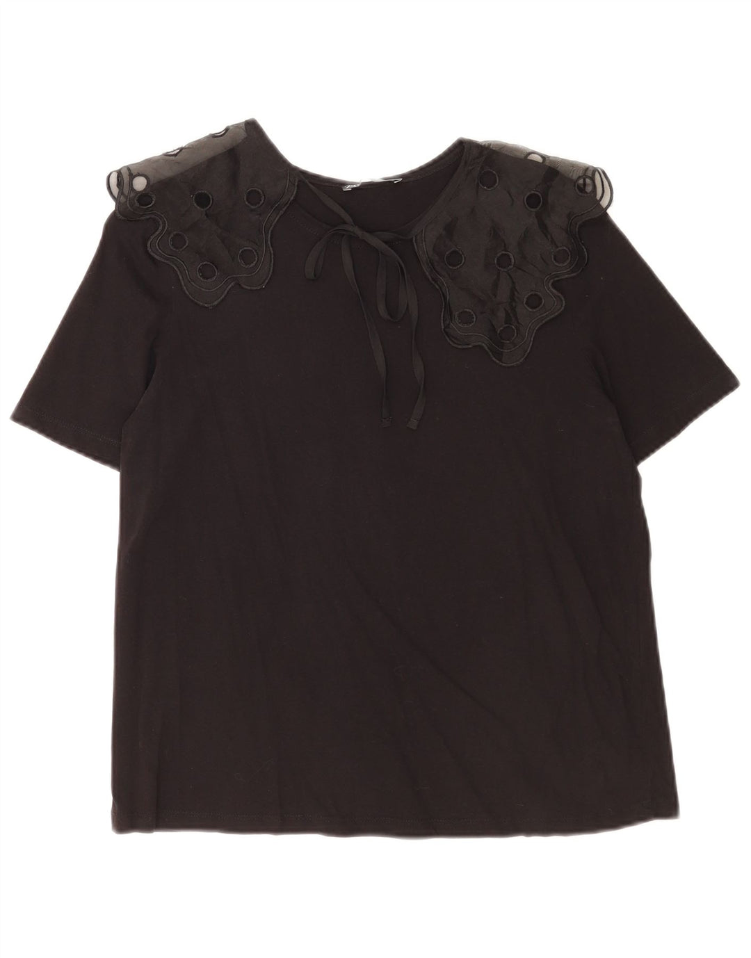 Zara Γυναικεία Μπλούζα Τοπ UK 10 Small Black