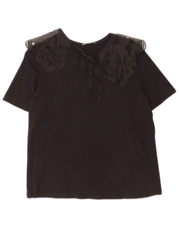 Zara Γυναικεία Μπλούζα Τοπ UK 10 Small Black