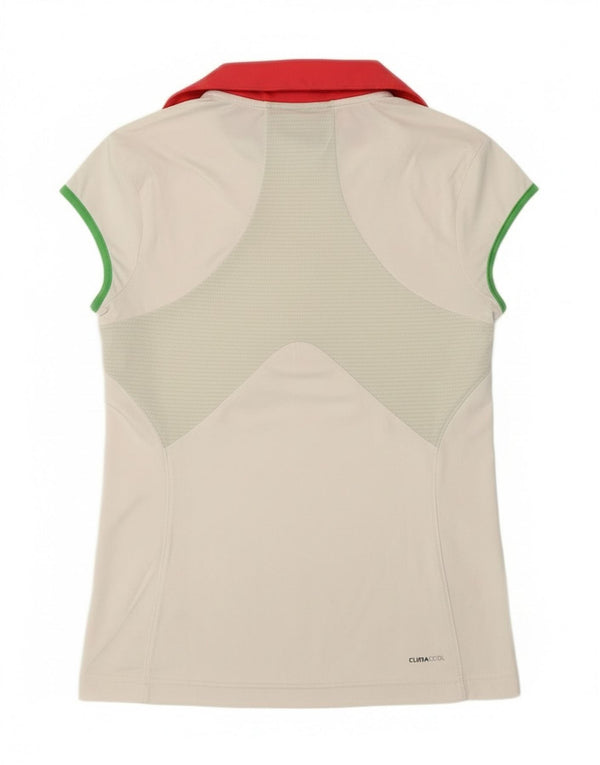 Adidas Girls Climacool Πόλο Μπλουζάκι 13-14 ετών Λευκό Πολυεστερικό Αθλητικό