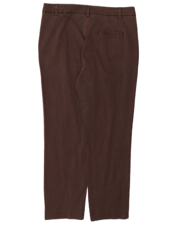 Trussardi γυναικείο ίσιο παντελόνι Chino IT 48 Medium W32 L26 Brown Lyocell