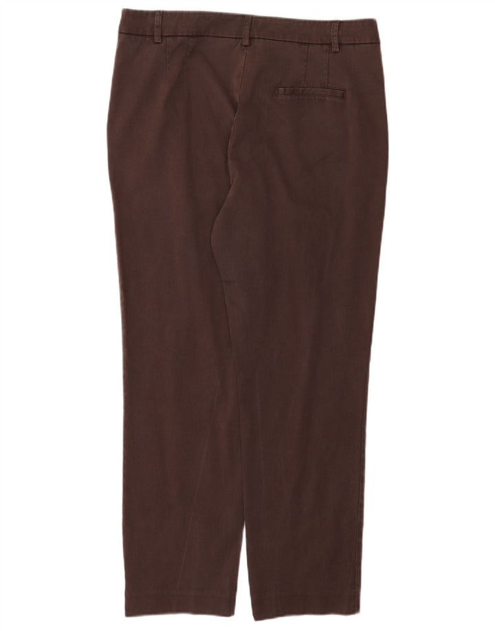 Trussardi γυναικείο ίσιο παντελόνι Chino IT 48 Medium W32 L26 Brown Lyocell