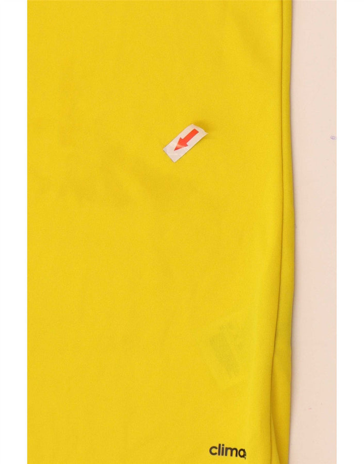 Adidas Ανδρικό T-Shirt Climalite Top Μικρό κίτρινο πολυεστέρα