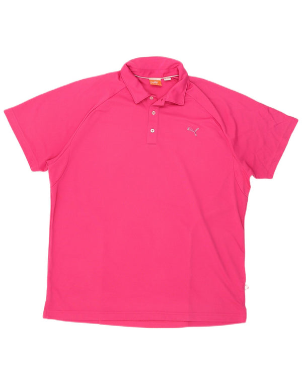 Puma Ανδρικό πουκάμισο Polo XL Ροζ Πολυεστέρας