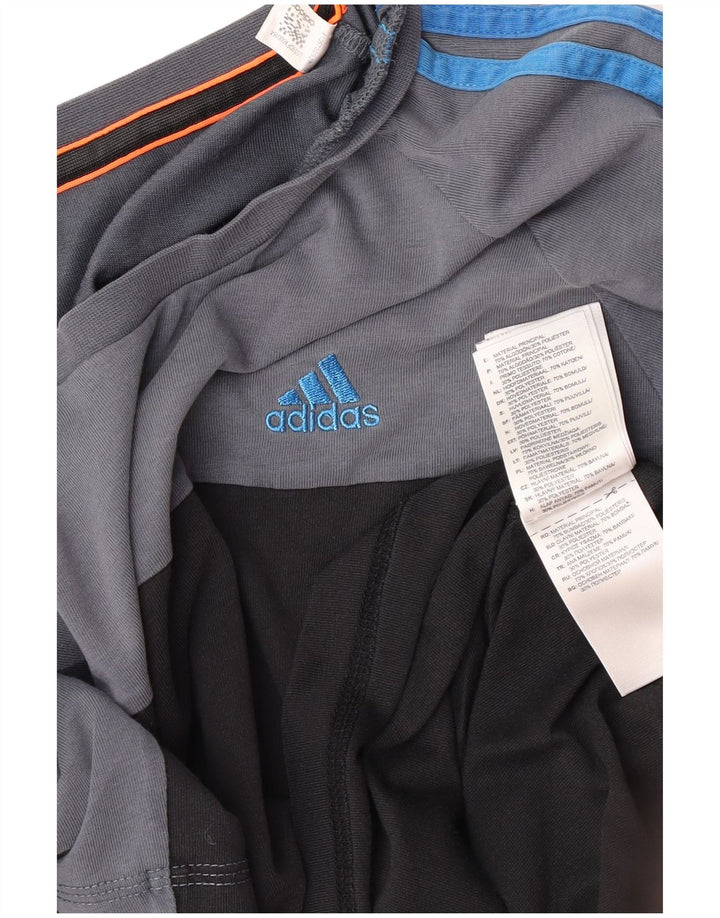 Ανδρικό T-Shirt Adidas Top Medium Black Colourblock Βαμβακερό