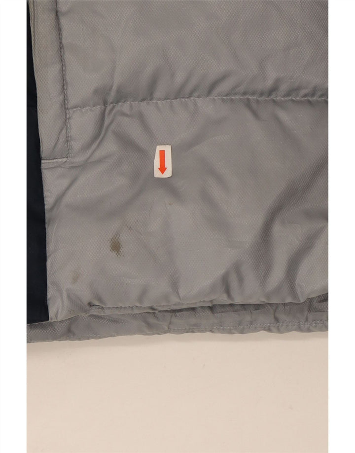 Ανδρικό τζάκετ Adidas με τρεις ρίγες UK 40 Large Grey Colourblock