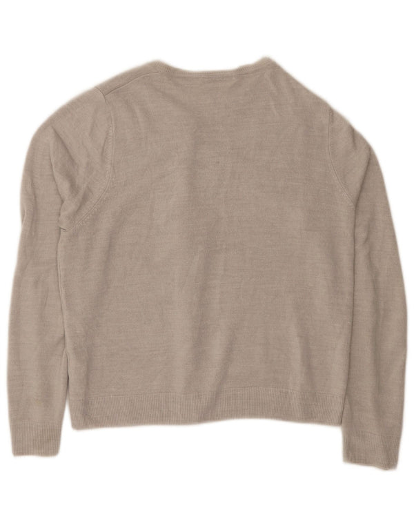 Marks & Spencer Γυναικεία Ζακέτα UK 14 Large Grey Acrylic