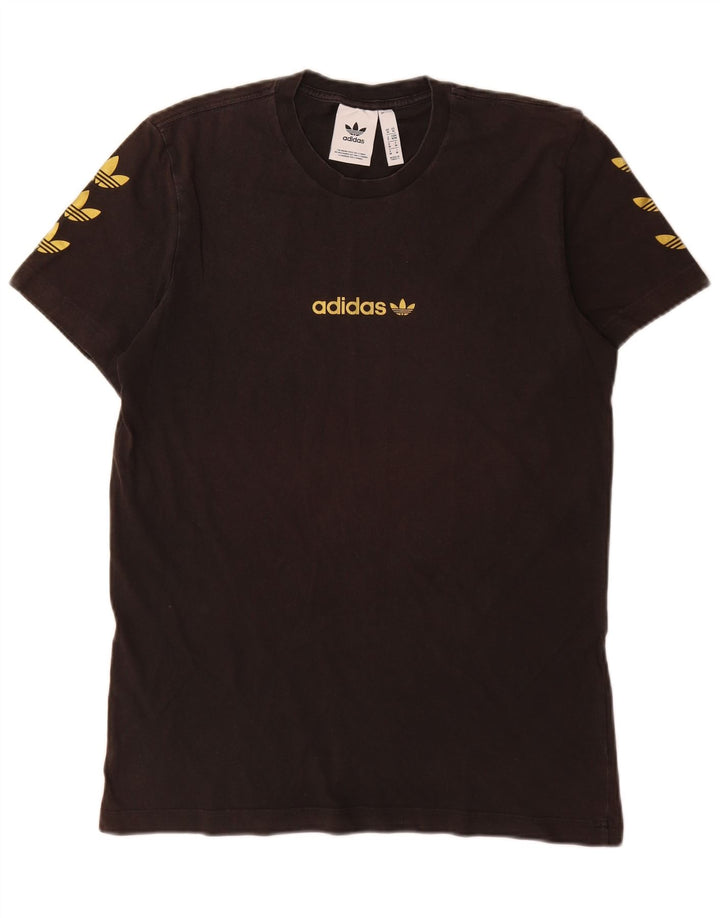 Ανδρικό γραφικό T-Shirt Adidas Top Medium Μαύρο