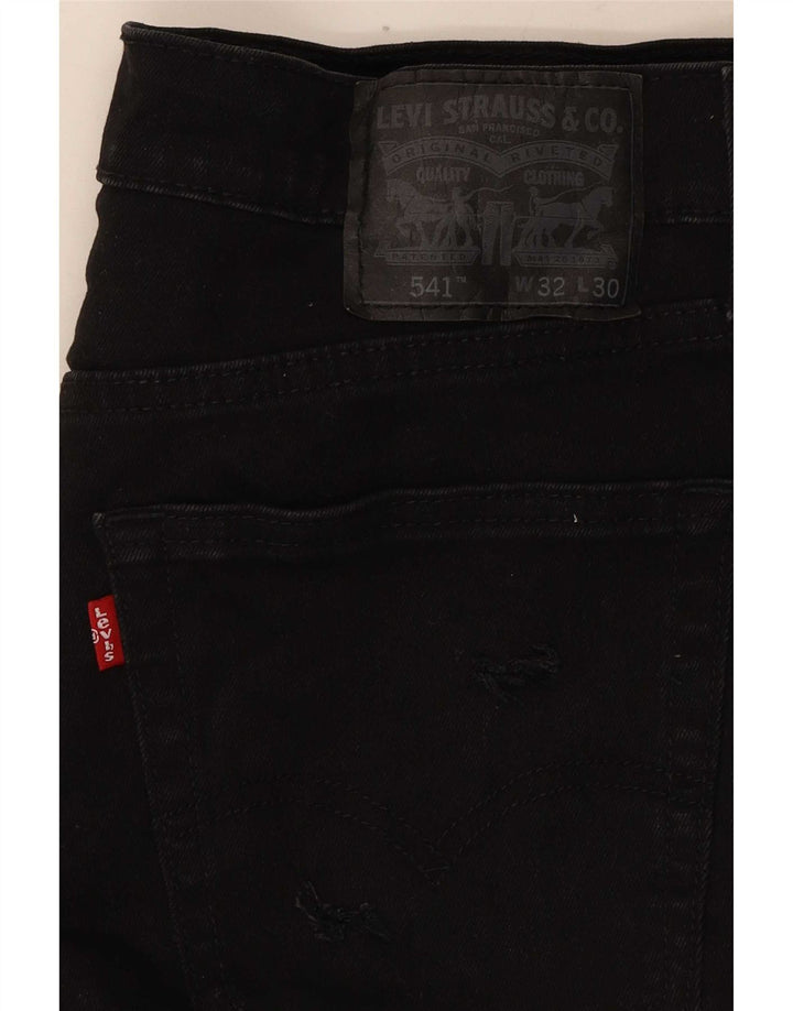 Γυναικείο Σορτς Levi's 541 Τζιν W32 μεγάλο μαύρο βαμβακερό