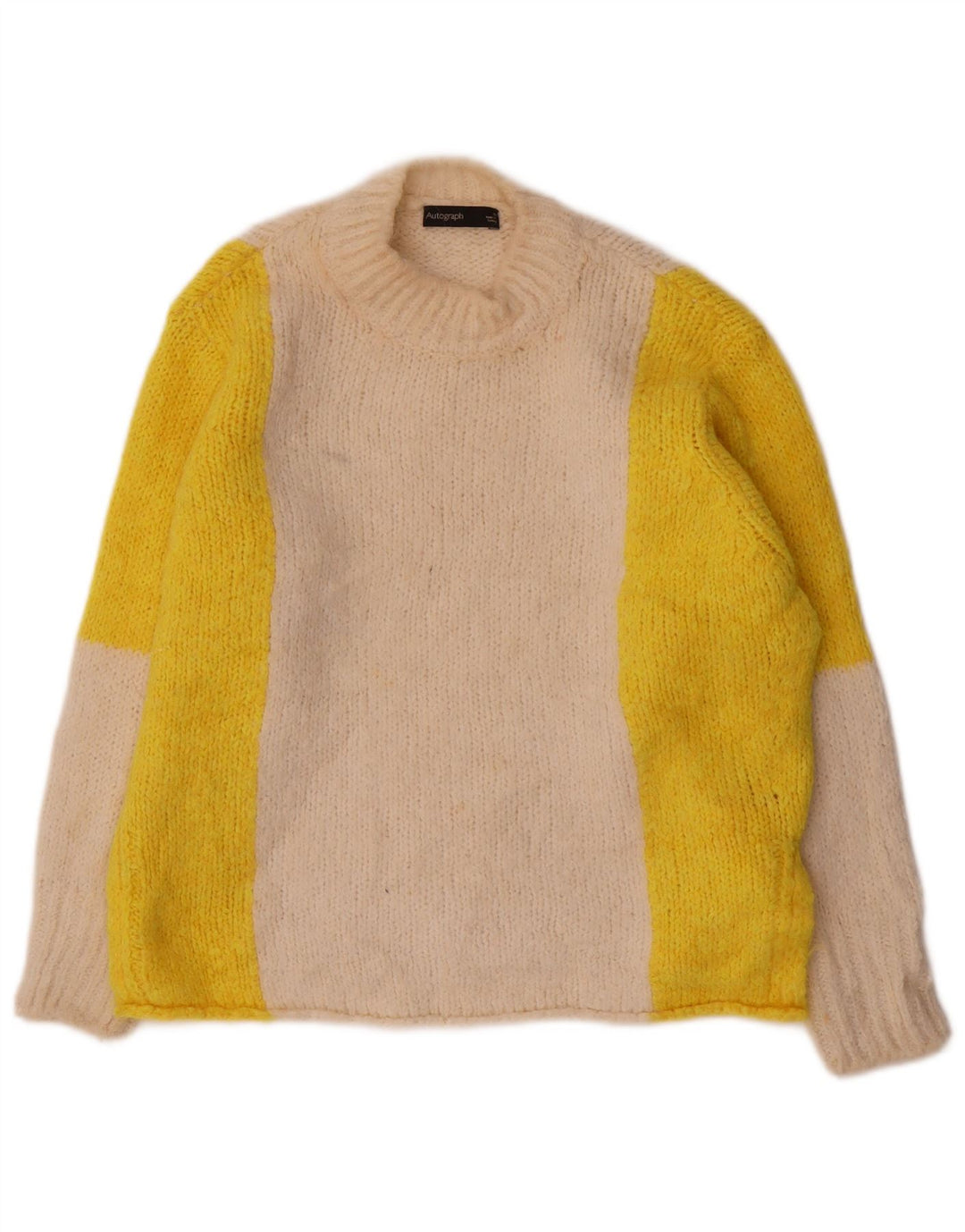 Marks & Spencer Γυναικείο πουλόβερ με λαιμό χελώνα UK 10 Small Off White