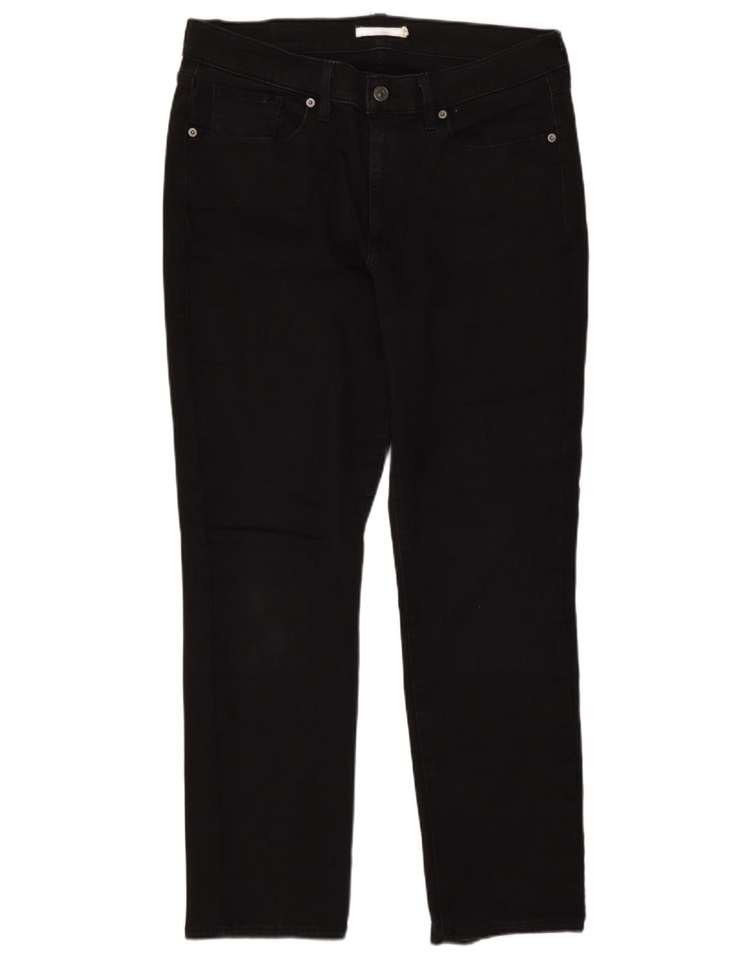 Γυναικείο τζιν κλασικό ίσιο Levi's W32 L30 μαύρο βαμβακερό