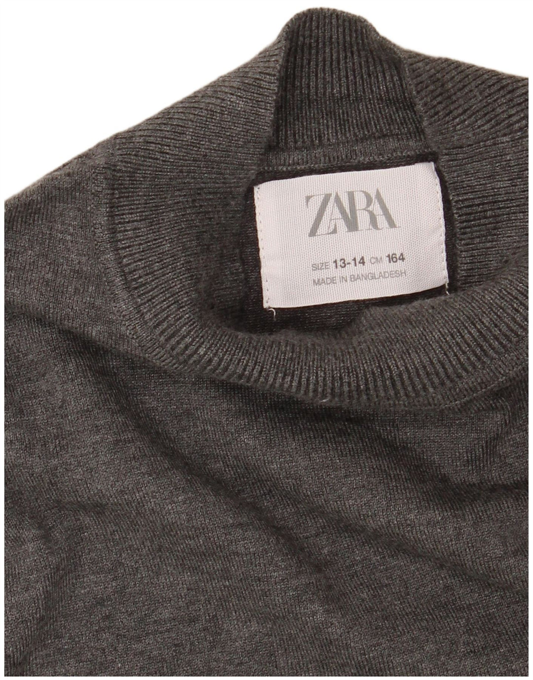 Πουλόβερ ZARA Boys Turtle Neck Jumper 13-14 Years Grey