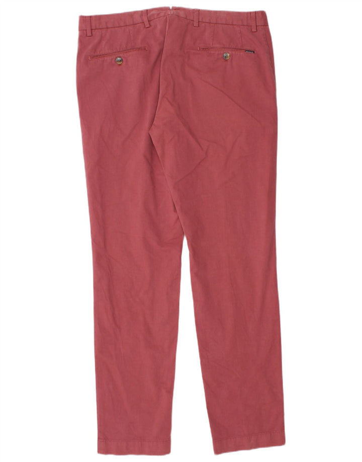 Ανδρικό παντελόνι Hackett Slim Suit W33 L31 Ροζ βαμβακερό