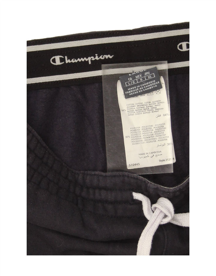 CHAMPION Mens Tracksuit Trousers Large Navy Blue Polyester Vintage Champion and Second-Hand Champion from Messina Hembry 