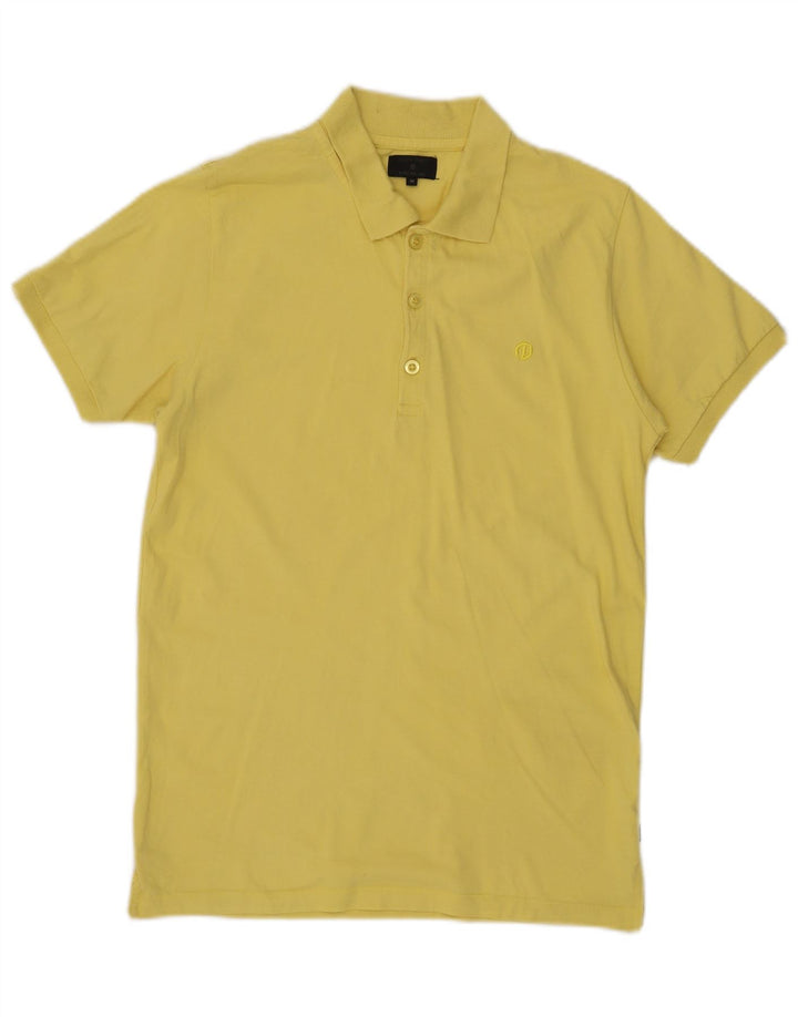 Ανδρικό μπλουζάκι πόλο Jack & Jones, μεσαίο κίτρινο βαμβακερό