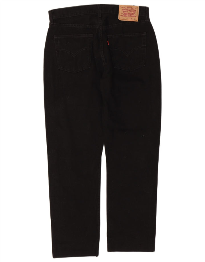 Levi's Mens 534 Straight Jeans W34 L28 Μαύρο βαμβακερό