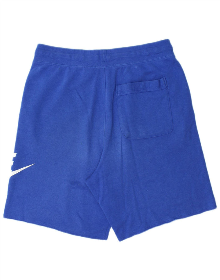 Ανδρικό γραφικό αθλητικό σορτς Nike από μεσαίο μπλε βαμβακερό