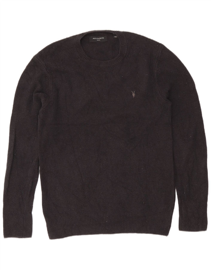 Ανδρικό πουλόβερ All Saints Crew Neck Jumper Μικρό Navy Blue από βαμβάκι