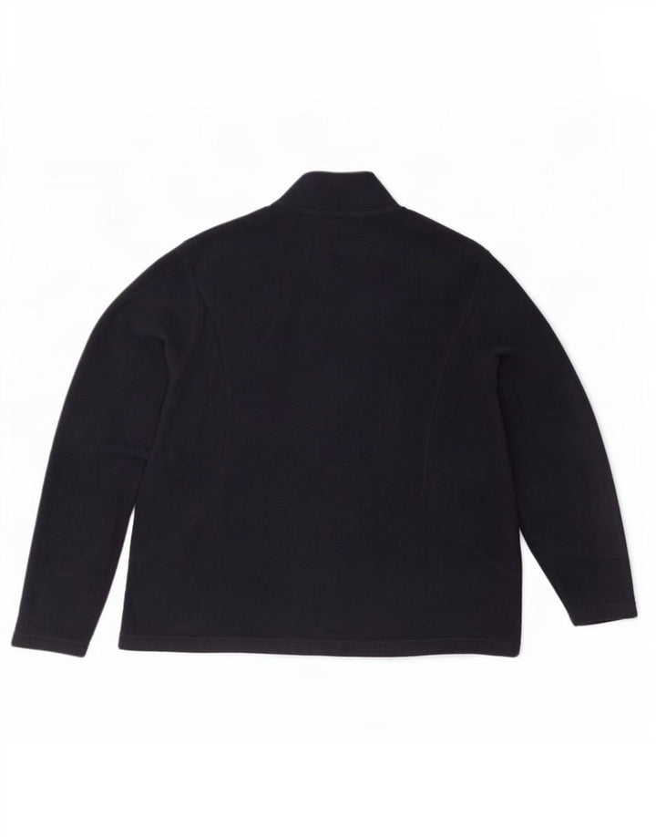 Marks & Spencer Γυναικείο Fleece Jacket UK 20 2XL Navy Blue Polyester