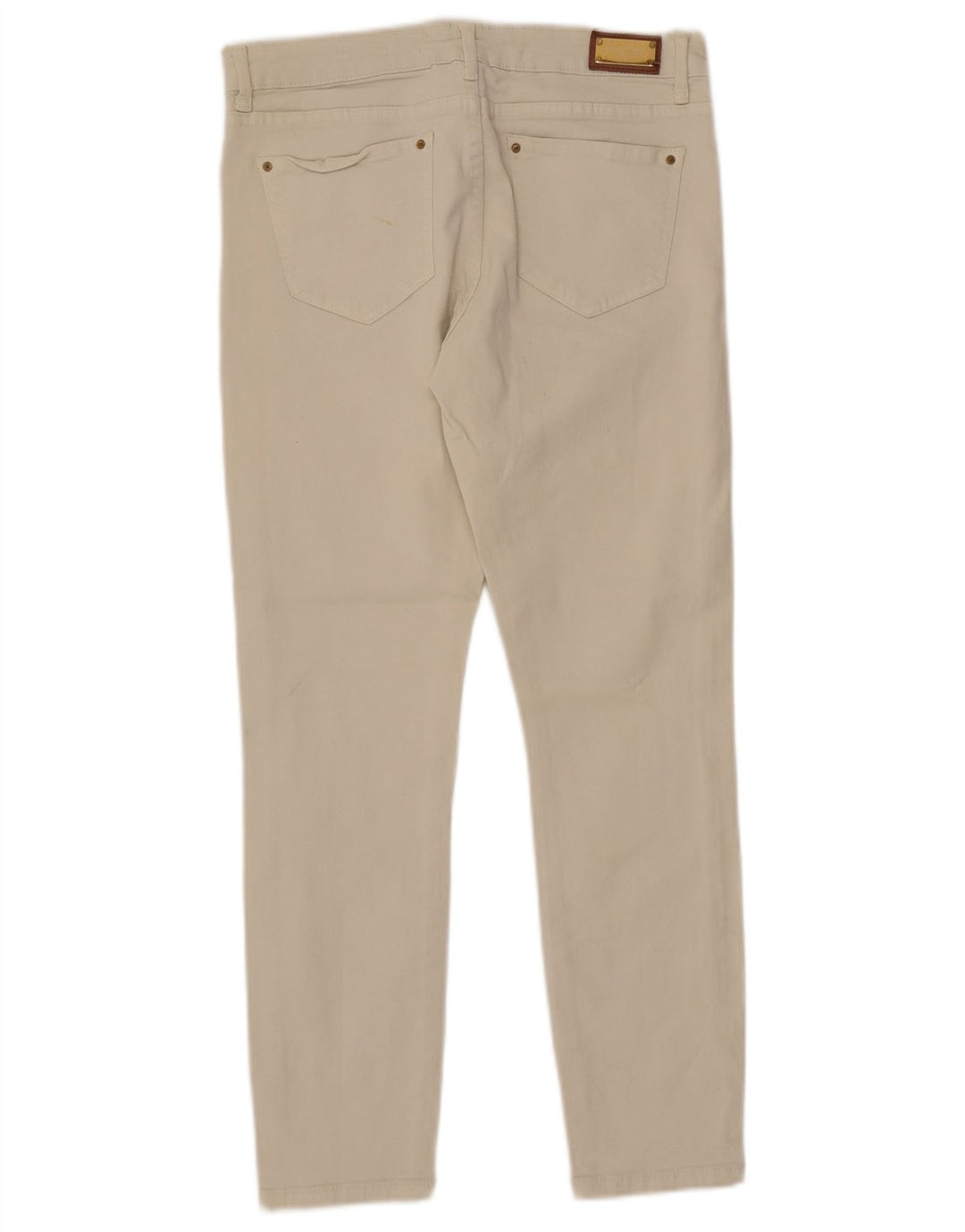 Zara Γυναικείο Slim Casual Παντελόνι EU 38 Small W28 L26 Off White