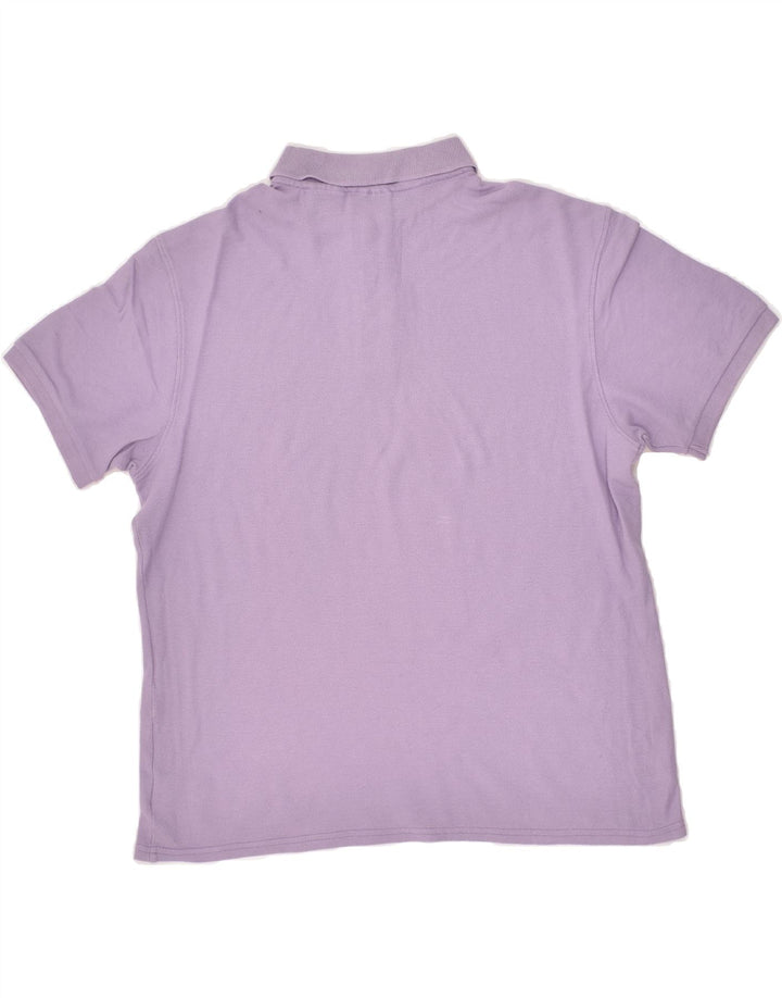 FILA Mens Polo Shirt Medium Purple Cotton | Vintage Fila | Thrift | Second-Hand Fila | Used Clothing | Messina Hembry 