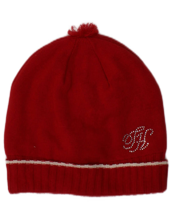 Tommy Hilfiger Γυναικείο Πλεκτό Καπέλο Beanie Large/XL Κόκκινο βαμβακερό