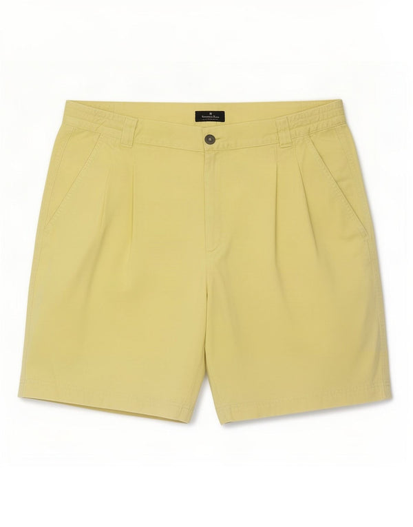 Ermenegildo Zegna Ανδρικό σορτς Chino IT 52 XL W34 Κίτρινο βαμβακερό