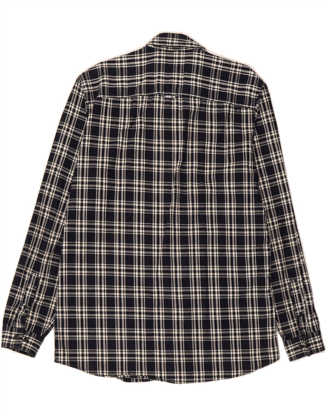 JACK & JONES Mens Core Regular Fit Flannel Shirt XL Black Check Cotton Vintage Jack & Jones and Second-Hand Jack & Jones from Messina Hembry 