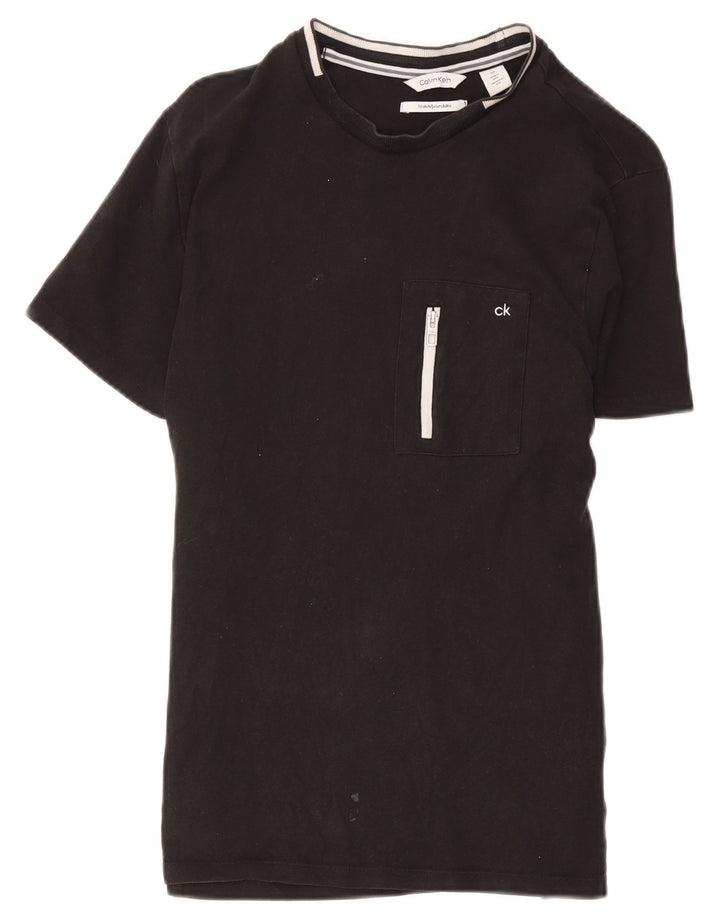 Calvin Klein Ανδρικό T-Shirt Top Μικρό μαύρο βαμβακερό
