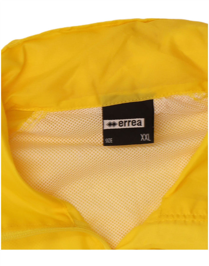 Errea Ανδρικό μπουφάν βροχής UK 44 2XL Yellow Nylon