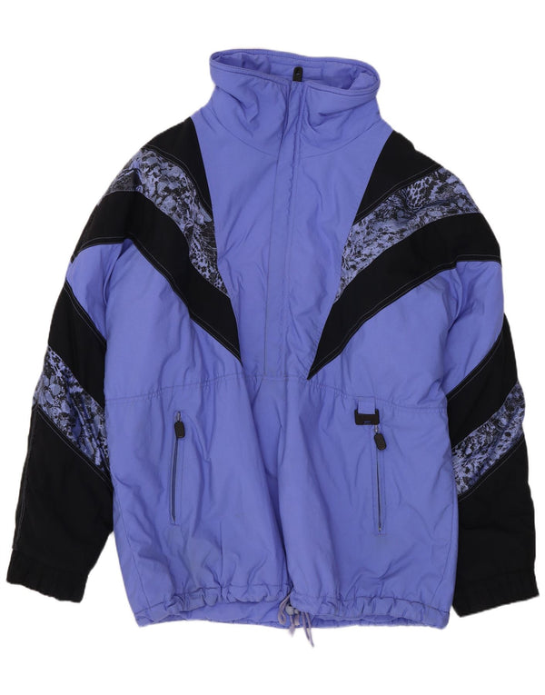 Alasca Mens Ski Jacket XL Blue Colorblock Polyamide Retro