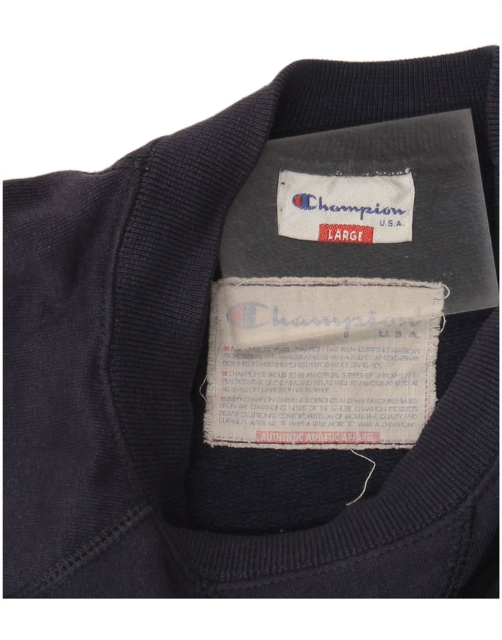 Ανδρικό γραφικό φούτερ Champion Jumper Large Navy Blue
