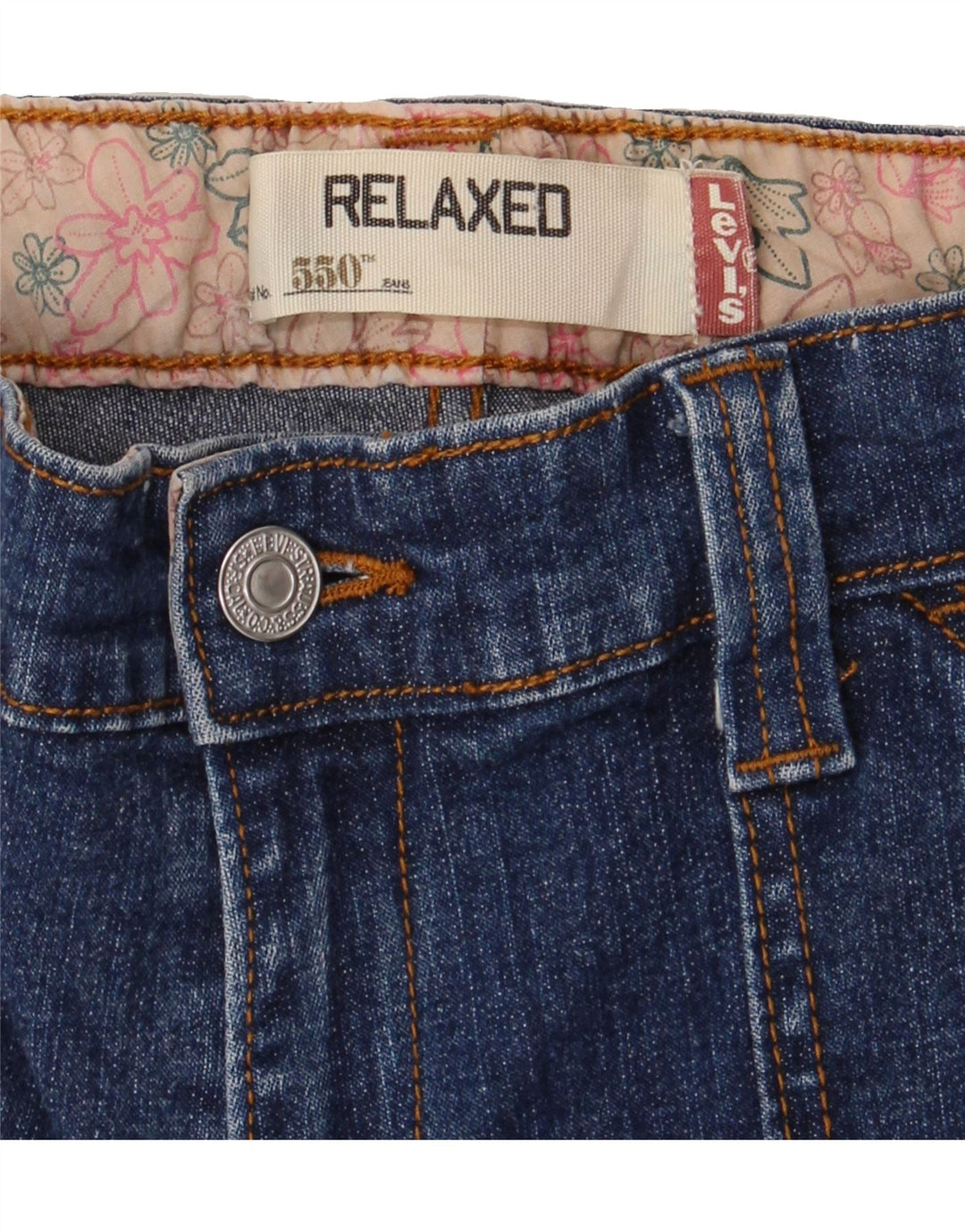 LEVI'S Womens 550 Relaxed Fit Denim Shorts W28 Medium Blue Vintage Levi's and Second-Hand Levi's from Messina Hembry 