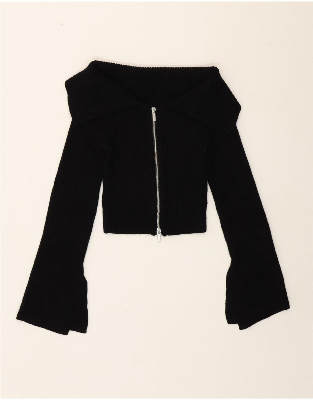Zara Γυναικείο Bolero Jumper UK 12 Medium Black