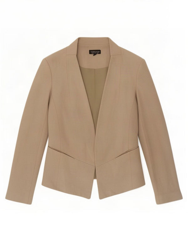 Topshop Γυναικείο μπουφάν Bolero UK 8 Small Beige Viscose