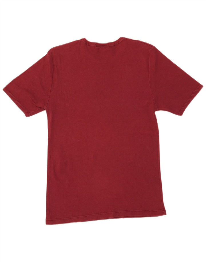 BYBLOS Womens T-Shirt Top UK 8 Small Burgundy