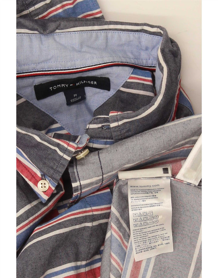 Ανδρικό πουκάμισο Tommy Hilfiger, Βαμβακερό μεσαίο μπλε ριγέ